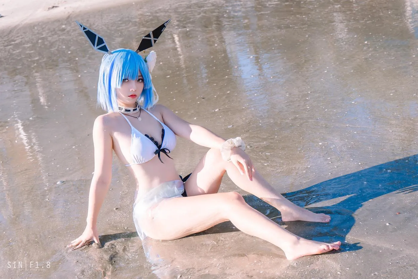 Messie Huang – NO.11 Gascogne swimsuit [20P]插图9